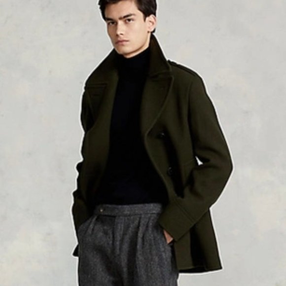 Polo Ralph Lauren Wool blend Peacoat In New Olive